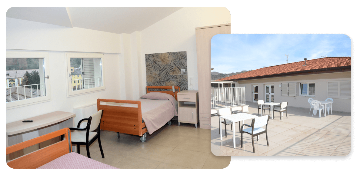 RSA Galli Bonaventuri - Camere e spazi comuni